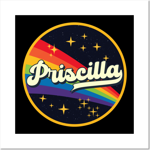 Priscilla // Rainbow In Space Vintage Style Wall Art by LMW Art